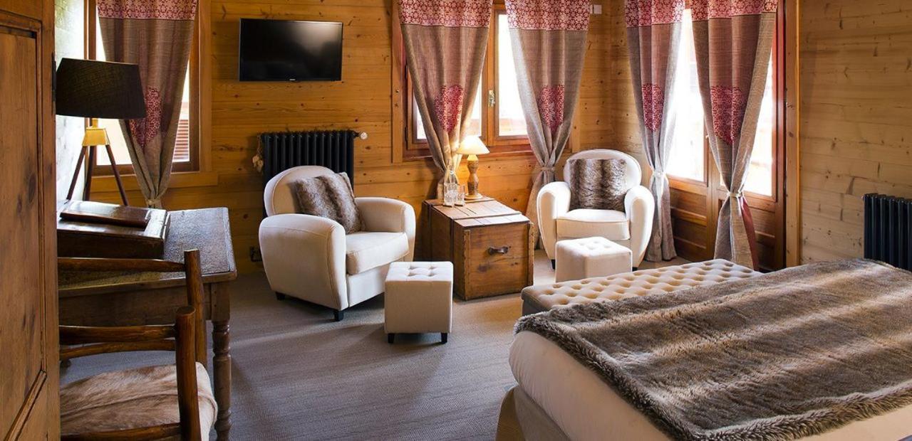 Chalet-Hotel Les Cimes Le Grand-Bornand Bagian luar foto