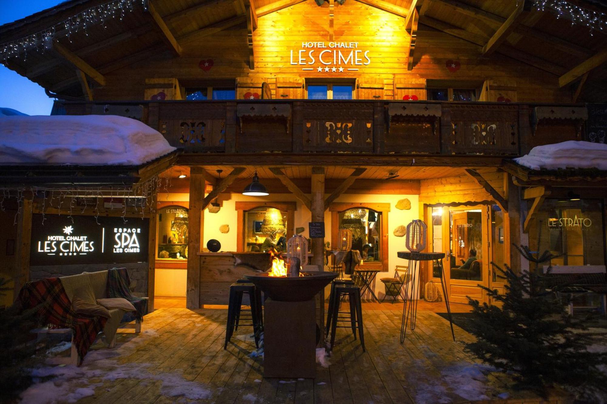 Chalet-Hotel Les Cimes Le Grand-Bornand Bagian luar foto