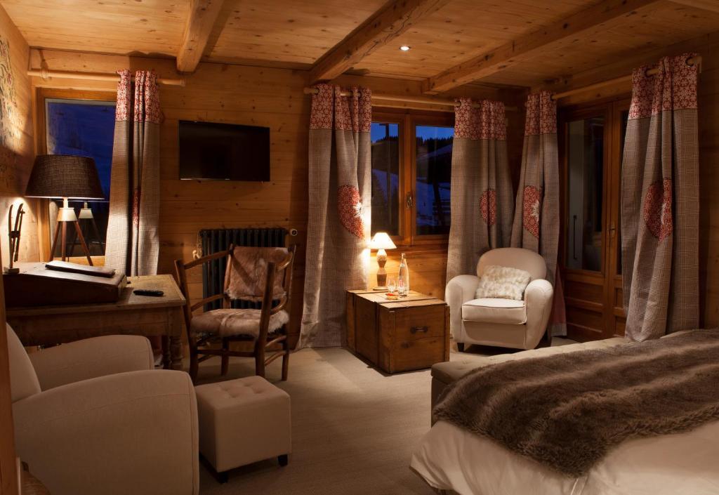 Chalet-Hotel Les Cimes Le Grand-Bornand Bagian luar foto